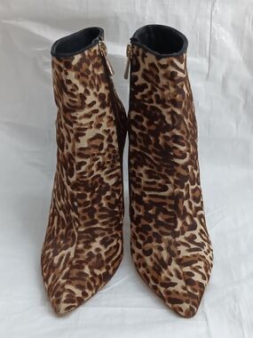 Jessica Simpson -Teddi leopard-print pointed toe ankle boots
